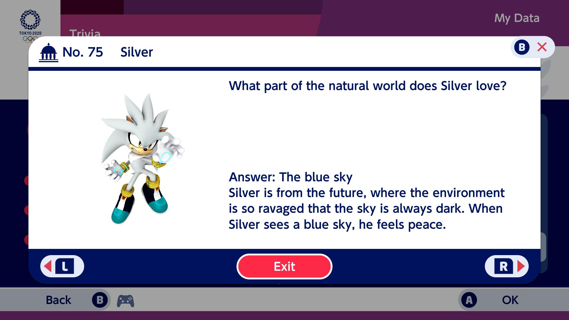 Sonic Shadow SIlver Quiz