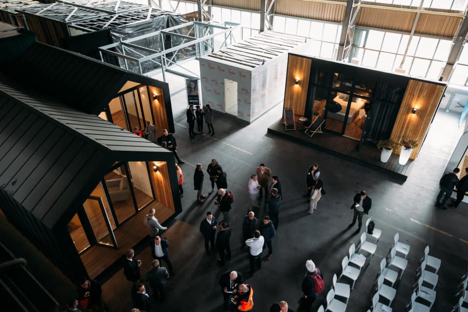 greenprefab's tweet photo. Oct. 3rd, 2019 EU Modular Construction Factory Tour at #DMDmodular has been an epic milestone in the advancement of the modular community in Europe. DMD delivers the tallest modular hotel (from Poland to NYC). #modular #factoryvisit #marriott #polishmodularhub @rethinkmodular https://t.co/oHcimmpGNK