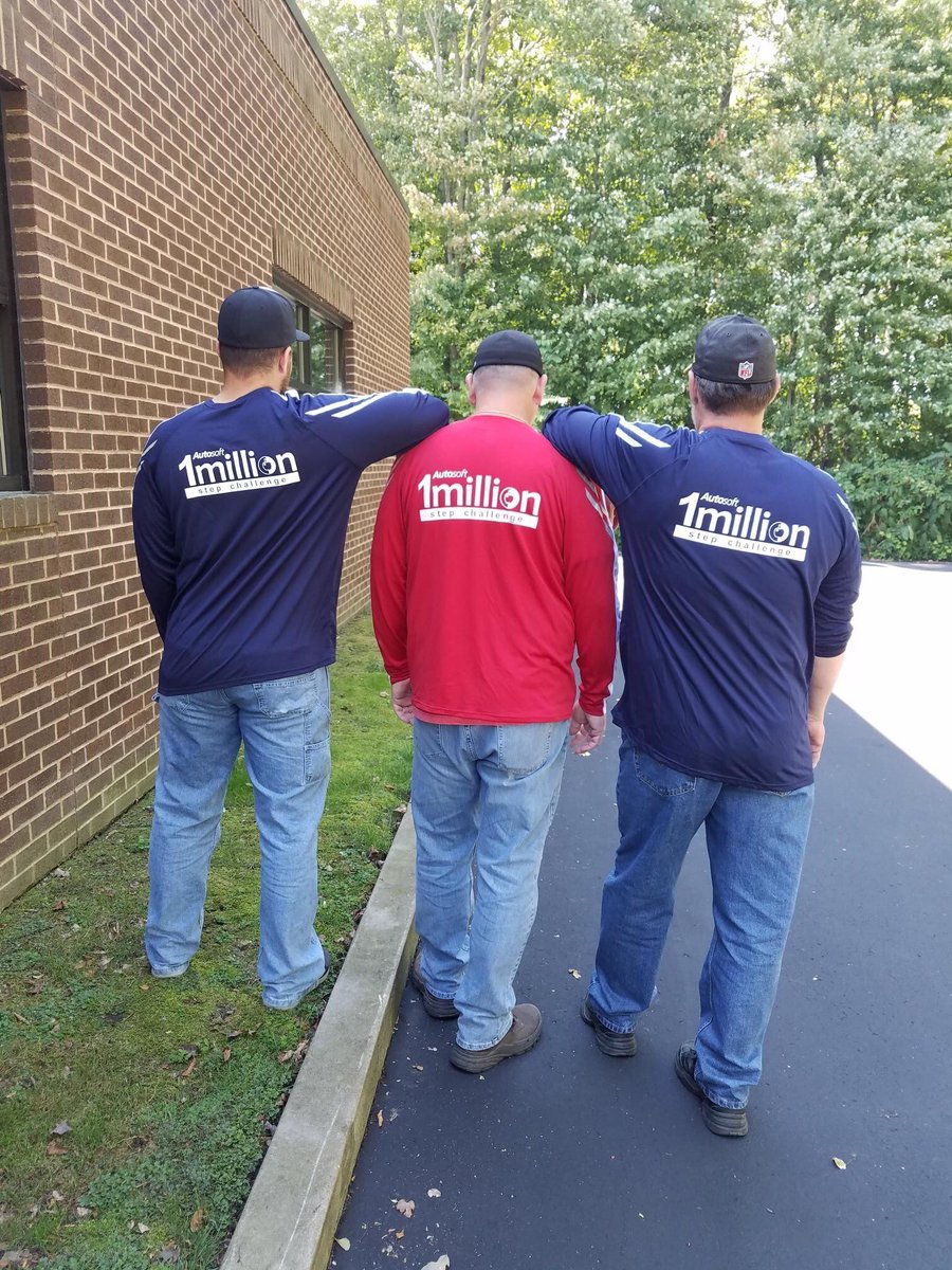 SparkPittsburgh's tweet image. Last year we had almost 60 people walk over a million steps, and 6 employees who did over 2 Million steps. We already have winners this year and they have earned the coveted Million Step shirts!
 
#autosoftsteps #autosoft #sparkpittsburgh #stepchallenge #pittsburgh #takeover