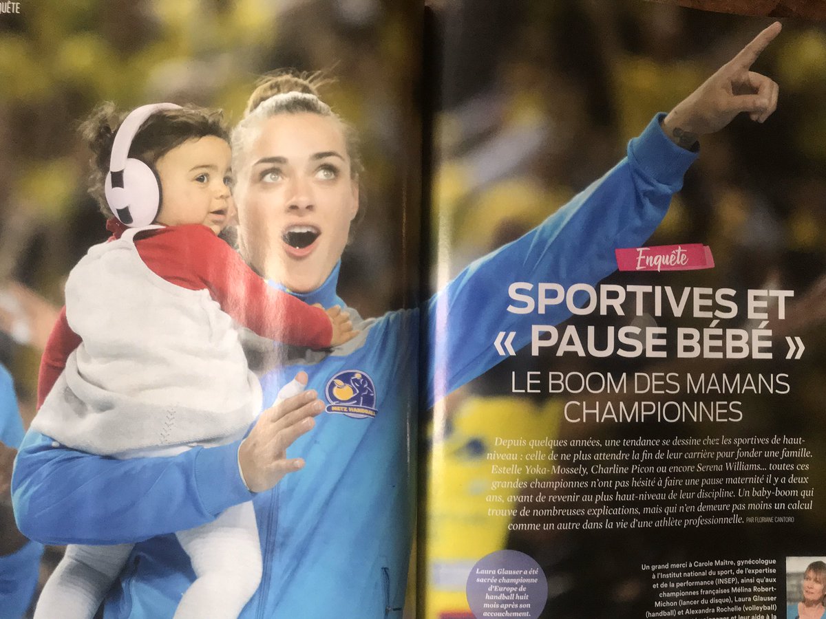 carolinangelini's tweet photo. Dossier spécial #Grossesse des #championnes ds @WomenSports_fr 🔸
#LauraGlauser évoque l’accompagnement bienveillant du @MetzHandball et irradie sur ce cliché! Retour gagnant mais pas tjs une généralité...Cc @FlorianeCantoro https://t.co/WBZNryGYgc