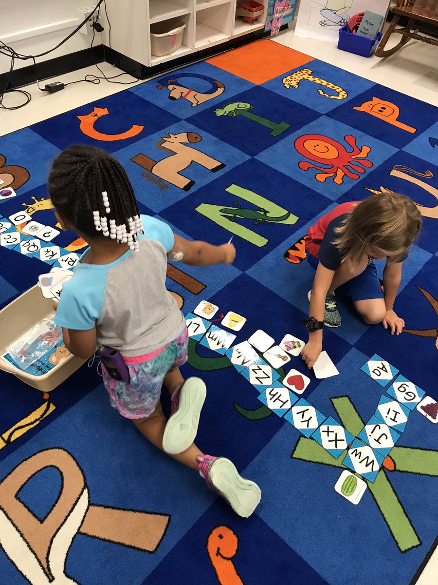 stacey_witherow's tweet photo. These kinders were rocking literacy centers today! #coltspride #retelling #writing #wordwork #lettersandsounds https://t.co/6SlJzNUUxN