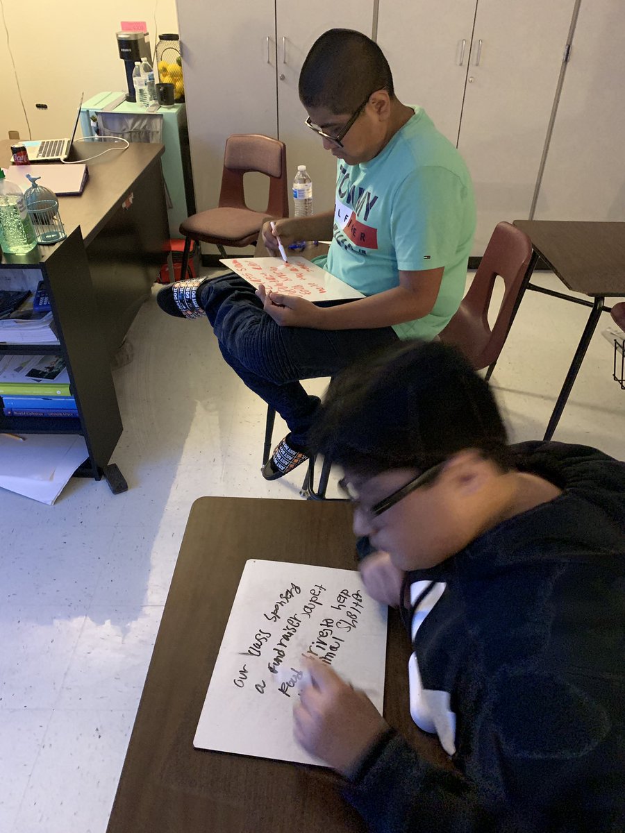 msdedler's tweet photo. Positive Vibes only....we are mastering appositive phrases today is in writing. #HuffinesStrong #HFMSProud #nounsdescribingnouns #commasfordays #commasintherightplace #seperationanxiety https://t.co/bpXNNEWF3u