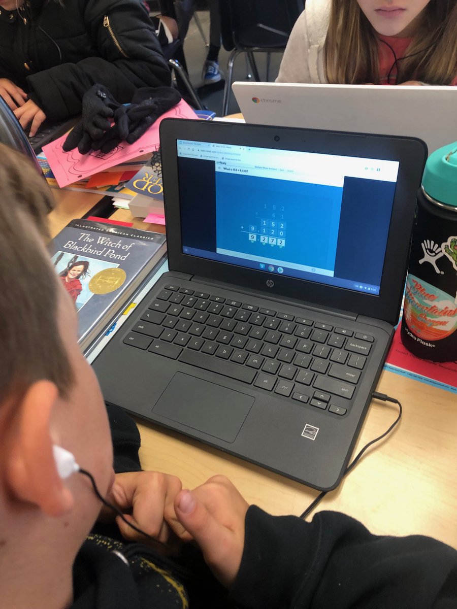 lvteachingkids's tweet photo. The traditional algorithm is HARD for multiplication but the kids are persistent and iReady is helping! Quote: I’m starting to get this better.” #everythingispossiblebsd #bsdcougarpride https://t.co/E0ZPF4rb0f