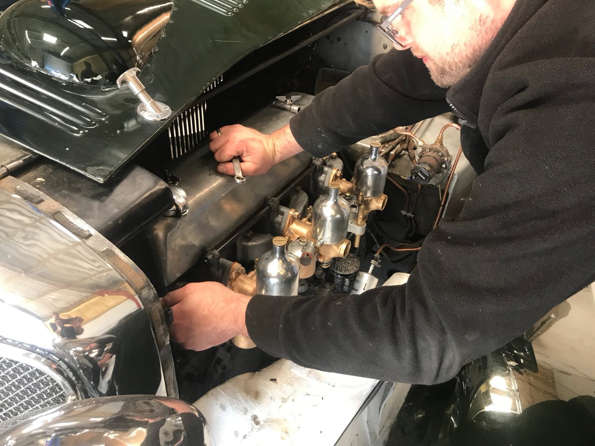 ExeEngineering's tweet photo. You've got to love the elegance of a 1930's Alvis.
This Speed 20 has just headed home to it's very appreciative owners after quite some TLC to the engine and running gear.
#Alvis #Speed20 #1930s #British #Engineering #ExeterEngineering #Craftsmanship #PreWarCar #OilyRag https://t.co/ramV15myDS