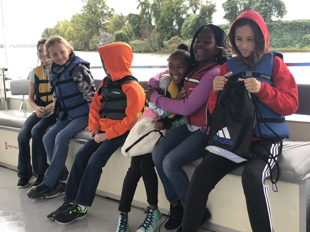 It is chilly but we are on the James River learning about watershed <a href="/obgSTARS/">O.B.Gates Elementary</a>