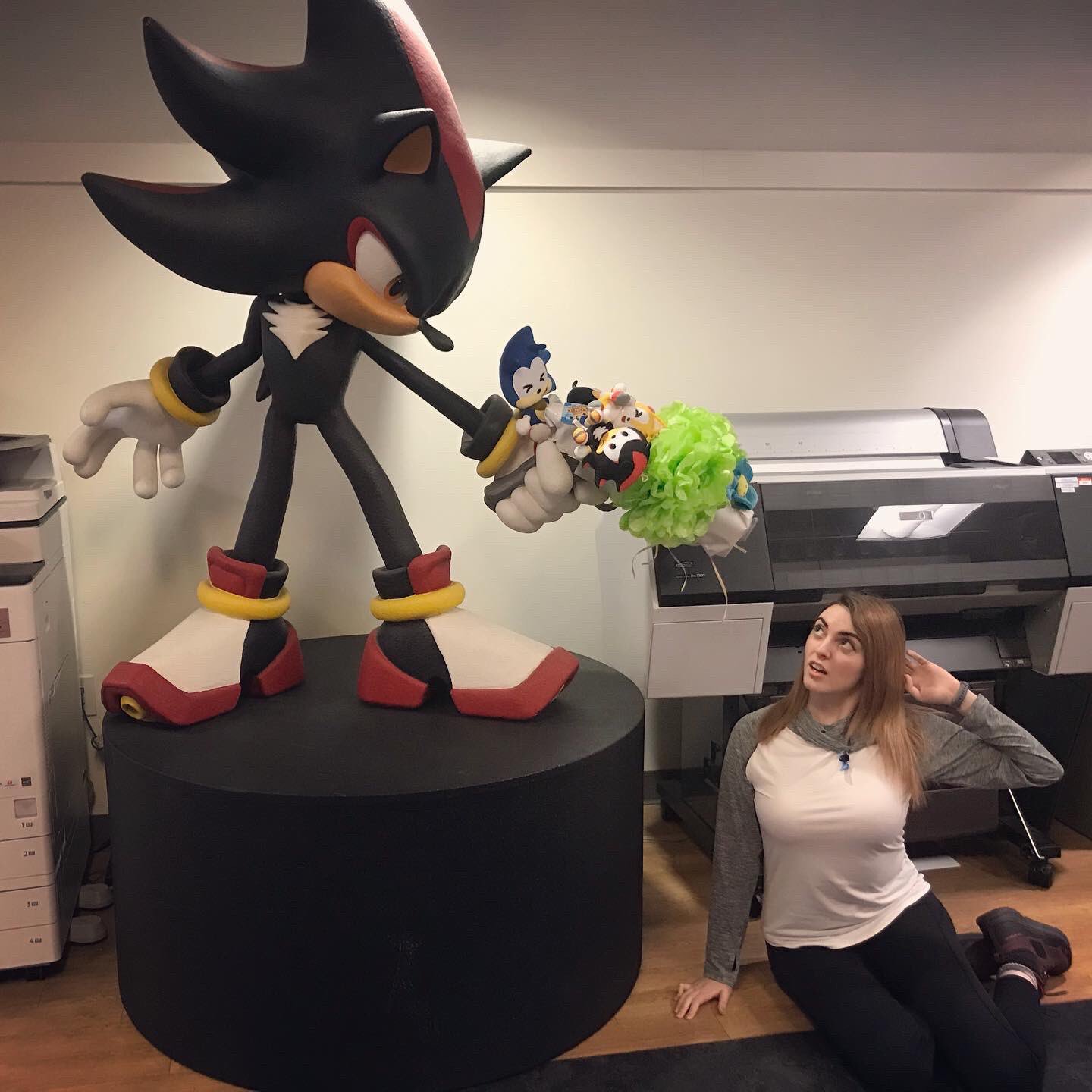 Michal Shafrir on X: Was very lucky to get the chance to tour the SEGA  office and meet some of my heroes yesterday!! This statue of Shadow the  Hedgehog holding a gun