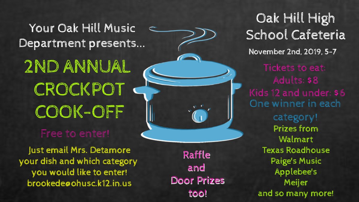 OhOrchestras's tweet photo. Check out our upcoming fundraiser the Oak Hill Music Department!  Talk to any OH Music student to get your tickets. https://t.co/vBVhorvS28