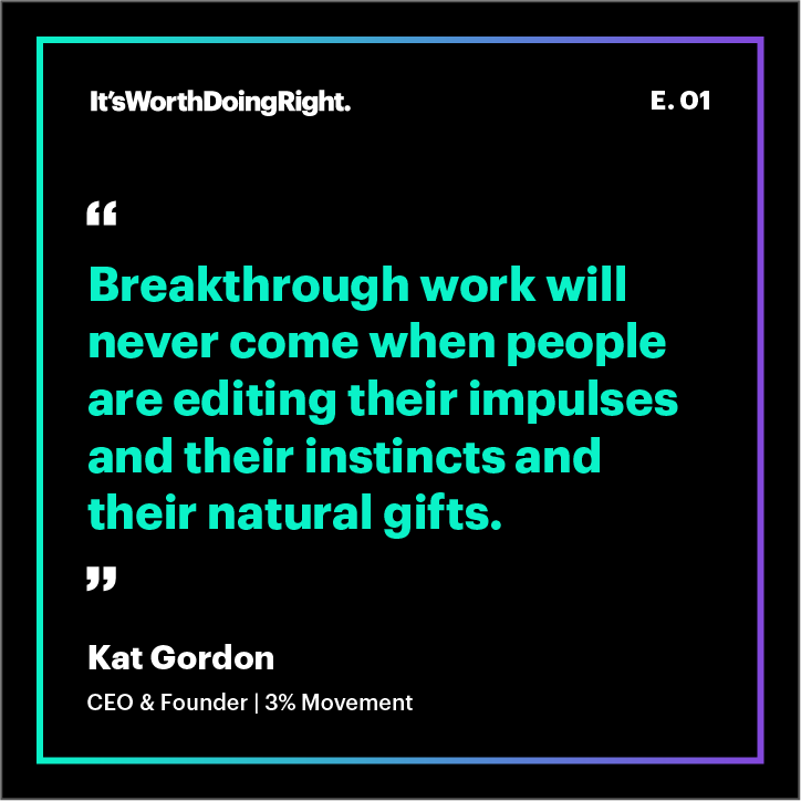Season 4 of It’s Worth Doing Right is live! Check out our first episode, The Emperor's New Clothes, feat. award-winning industry innovator 
@katgordon. 

Find the episode here - bit.ly/35g0b0U