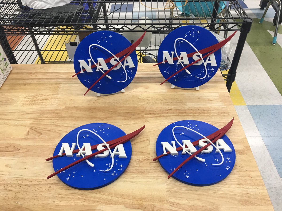 GrbyDmrtrk's tweet photo. Another #luminous #3Dprinting project at #InnovationLabTX #STEMSOS #makerspace @NASA https://t.co/yENRo7QMWo