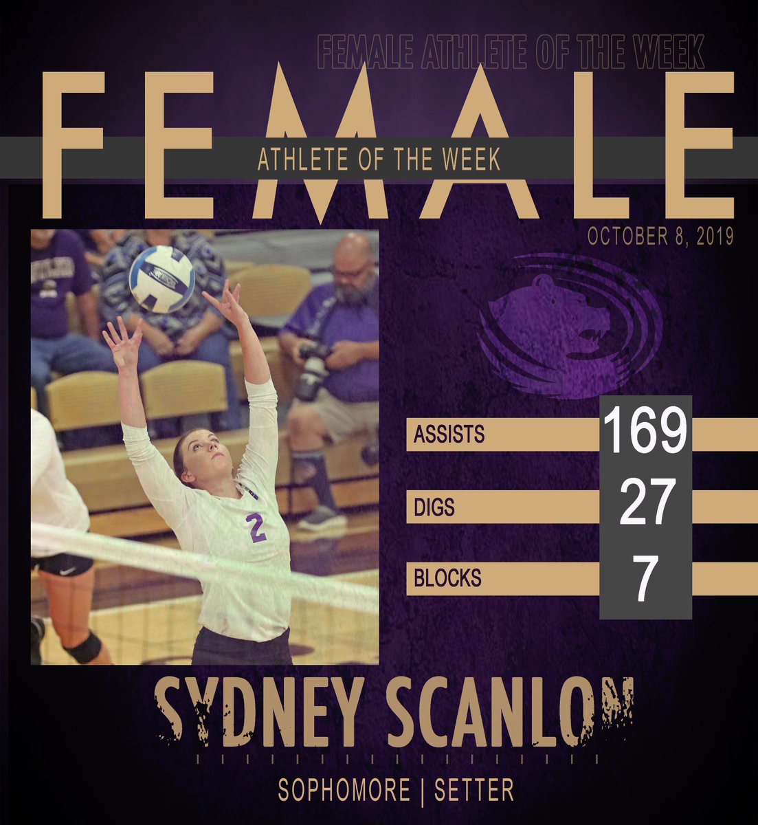 ButlerGrizzlies's tweet photo. Congratulations to this week's Grizzly 'Athletes of the Week' presented by our friends at White Eagle Credit Union! @WhiteEagleCU

🏐- Sydney Scanlon
🏃‍♂️- Tarik Xavier

https://t.co/2itGn3VC1Z

#buconation #bucoAOTW https://t.co/CusG5nE4yl