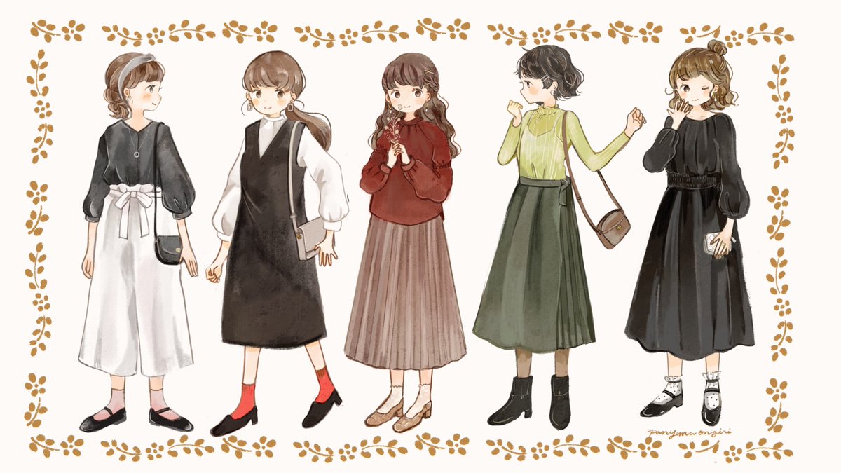 michillさまにて描かせて頂いたコーデイラストまとめ? 