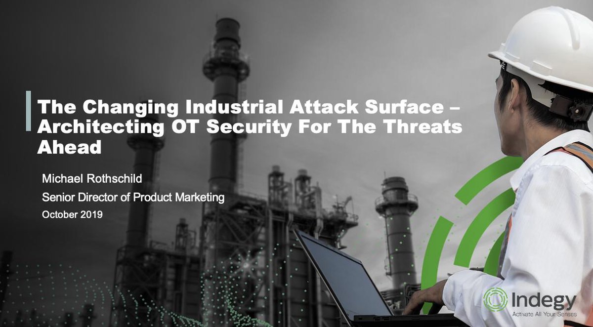 fogoros's tweet photo. Next presentation at our #ICS_IIoT virtual conference is presented by @IndegyCom. Join us now! We're live until 12:30 PM ET.  
https://t.co/ZUSIjHB8nm 
#cybersecurity #iiot #security #SCADA 
@JosephSteinberg @Fisher85M @sanjaykatkar @sbmeunier @Shirastweet @sgbrown77 https://t.co/vdbmBYgM7a
