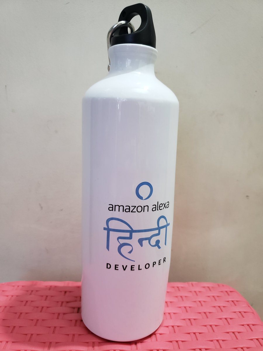 iam_aaryanverma's tweet image. Received this cool Alexa bottle for developing my first Hindi skill for Amazon Alexa.
Thanks @amazonIN @alexadevs 
#alexadeveloper #askalexa #alexadevs #alexahindi
