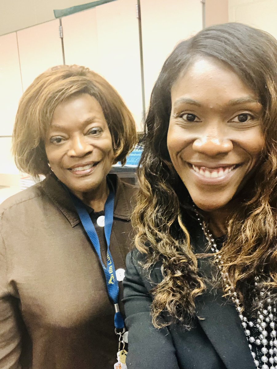 Look who I ran into today while visiting schools and supporting principals.... Legendary Leader Gail Brinson. She is still doing the “Good work for kids”.