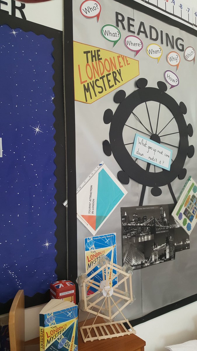 My class is absolutely loving 'The London Eye Mystery'. One of the boys made an excellent model of the eye, for us.