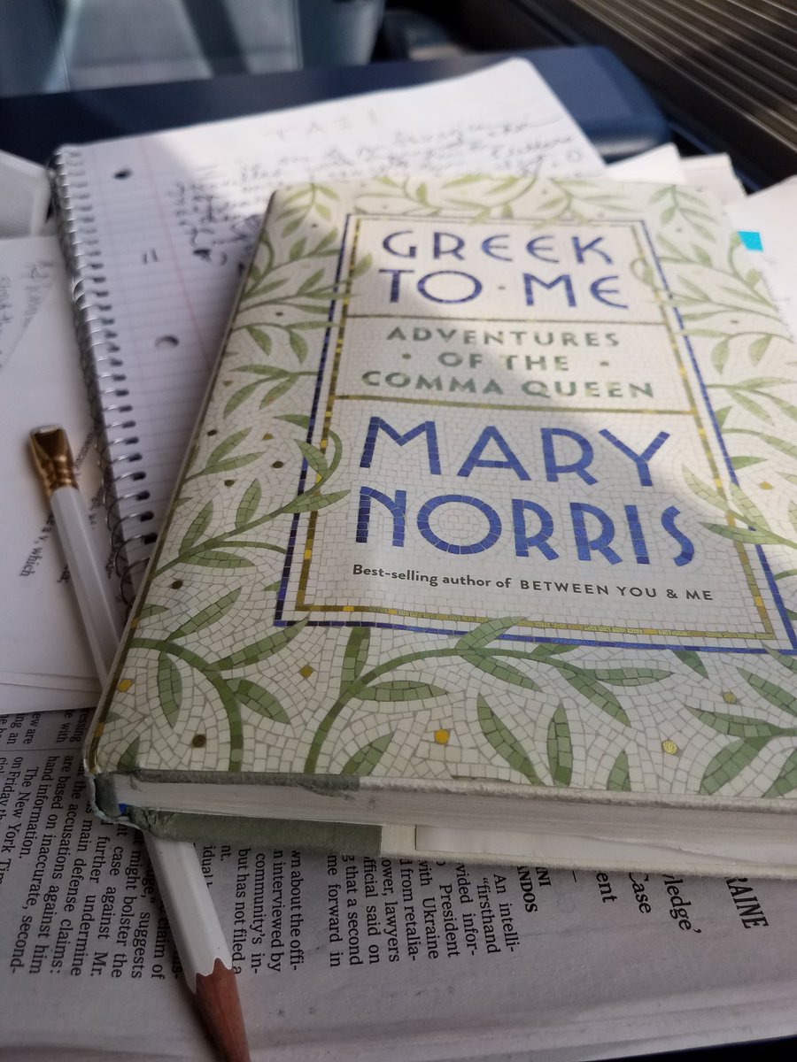 Mary Norris Took Greektome On The Train To Boston Yesterday To Talk About The Alphabet At Thegreekinst In Cambridge