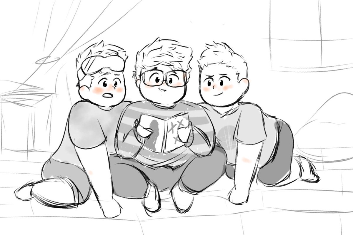 It's fun finally coloring it!#tomska and the bois look at pron #shota ...
