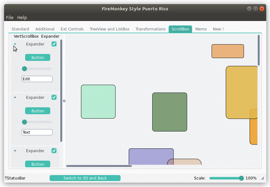 EmbarcaderoTech's tweet photo. Get in style with the new Puerto Rico #FMXStyleOnLinux! This style is very user-friendly and has a stylish palette. Available from the GetIt package manager. https://t.co/lQtfN9ngin https://t.co/KPv2dWmz4y