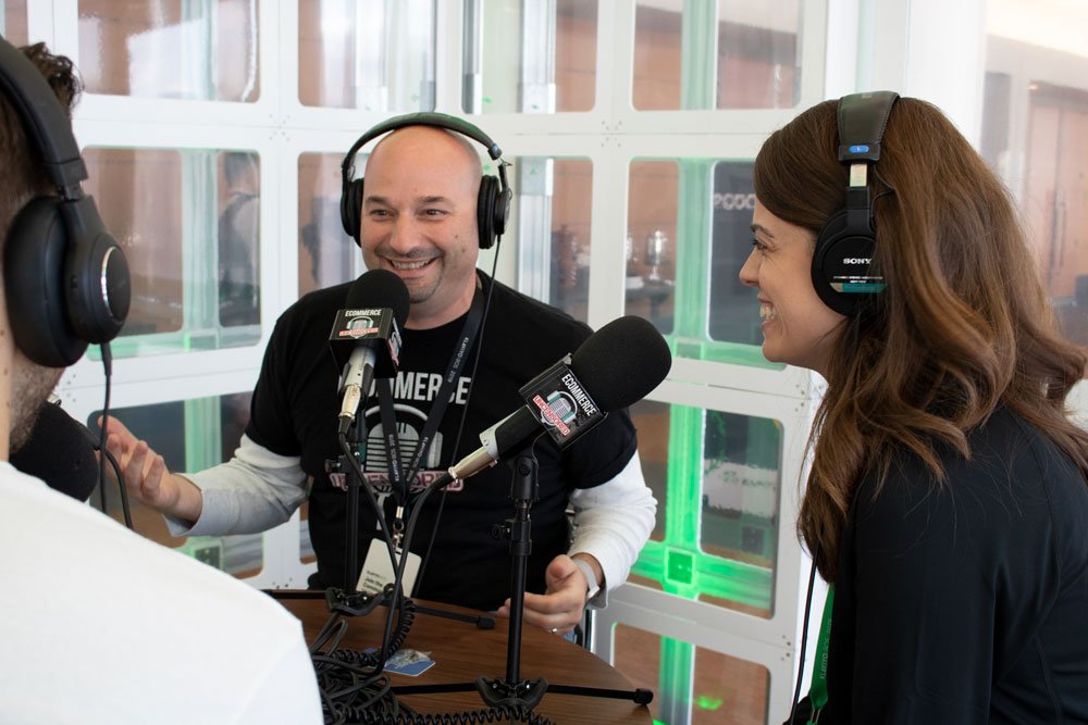 EcommUncensored's tweet photo. Jason always knows how to get a laugh out of the room ๐ Don't worry, it's not all laughs on this week's interview with @thealiciathomas , we talk about some serious stuff as well ๐
.
Check out the interview on Episode 135, streaming free on all platforms!
@klaivyo #KBOS19 https://t.co/Ekug6x8ew3