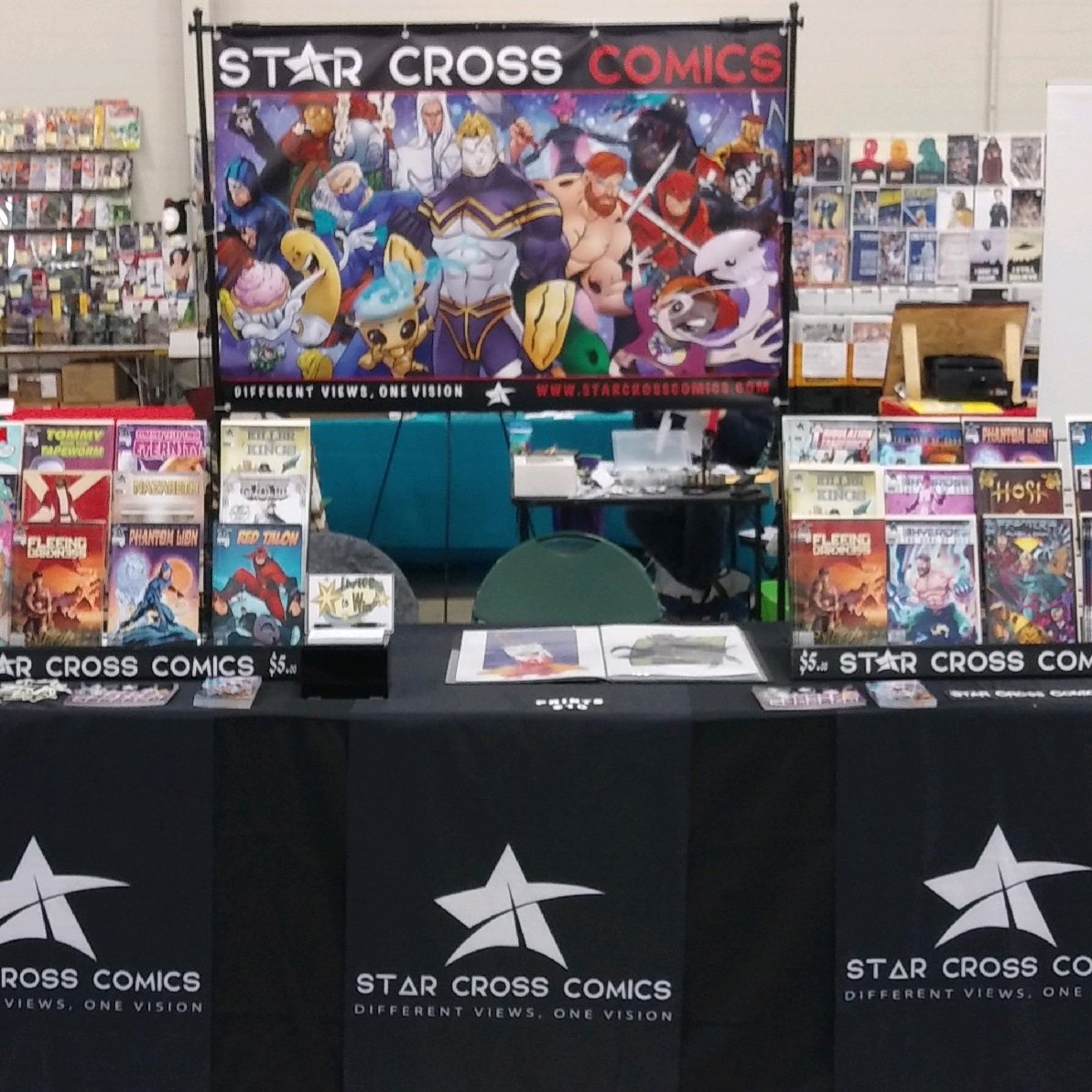 Great convention work by Adrian and Jr at MN Fallcon. #starcrosscomics #indiecomics