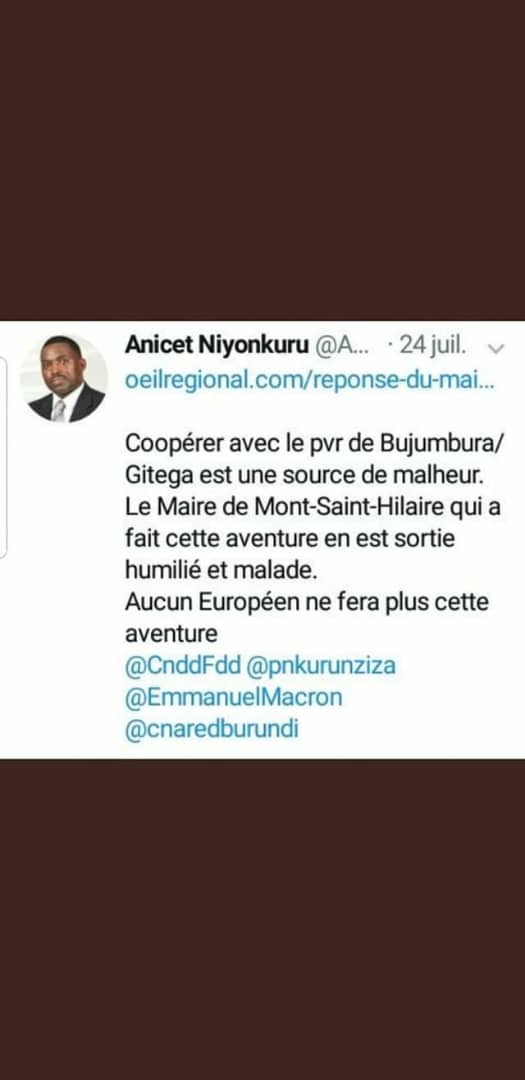 LNigarura's tweet photo. #Burundi #Cenared, les politiciens #Burundais oublient rapidement!! A moins de 3 mois, ils font ce qu'ils ont critiqué!!umugabo asigaye yihindukiza mw ijambo nkuko yihindukiza mu kirago!!les écrits sont têtus @AnicetNiyonkur1 @cnaredburundi https://t.co/293OnSe0ZA
