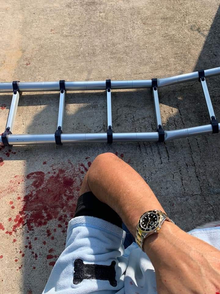 Be careful on ladders