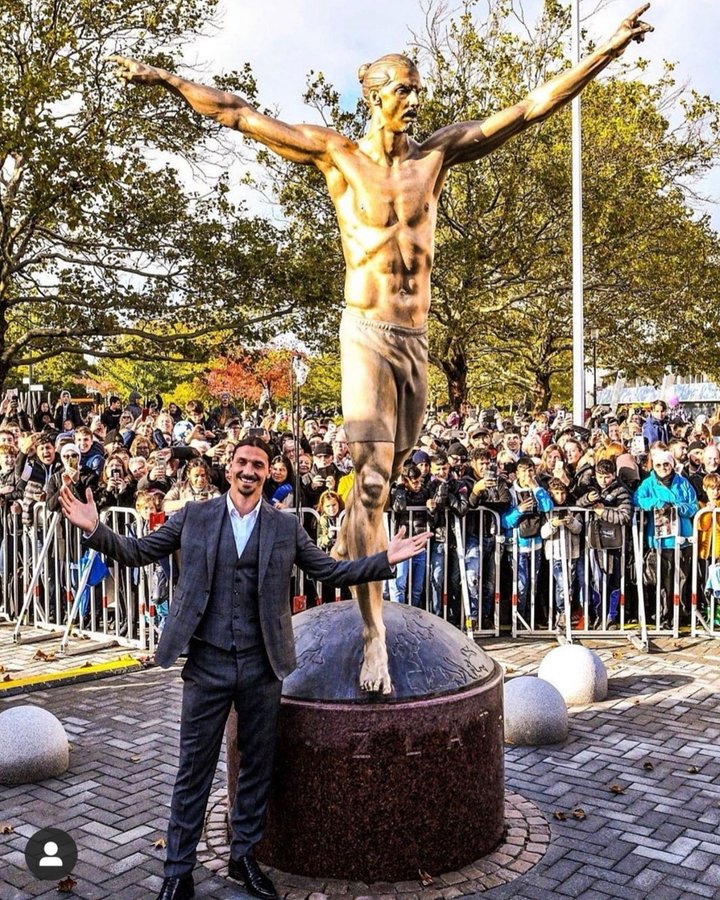 Suède : Après Cristiano, Zlatan Ibrahimovic a désormais une statue à son effigie dans sa ville natale