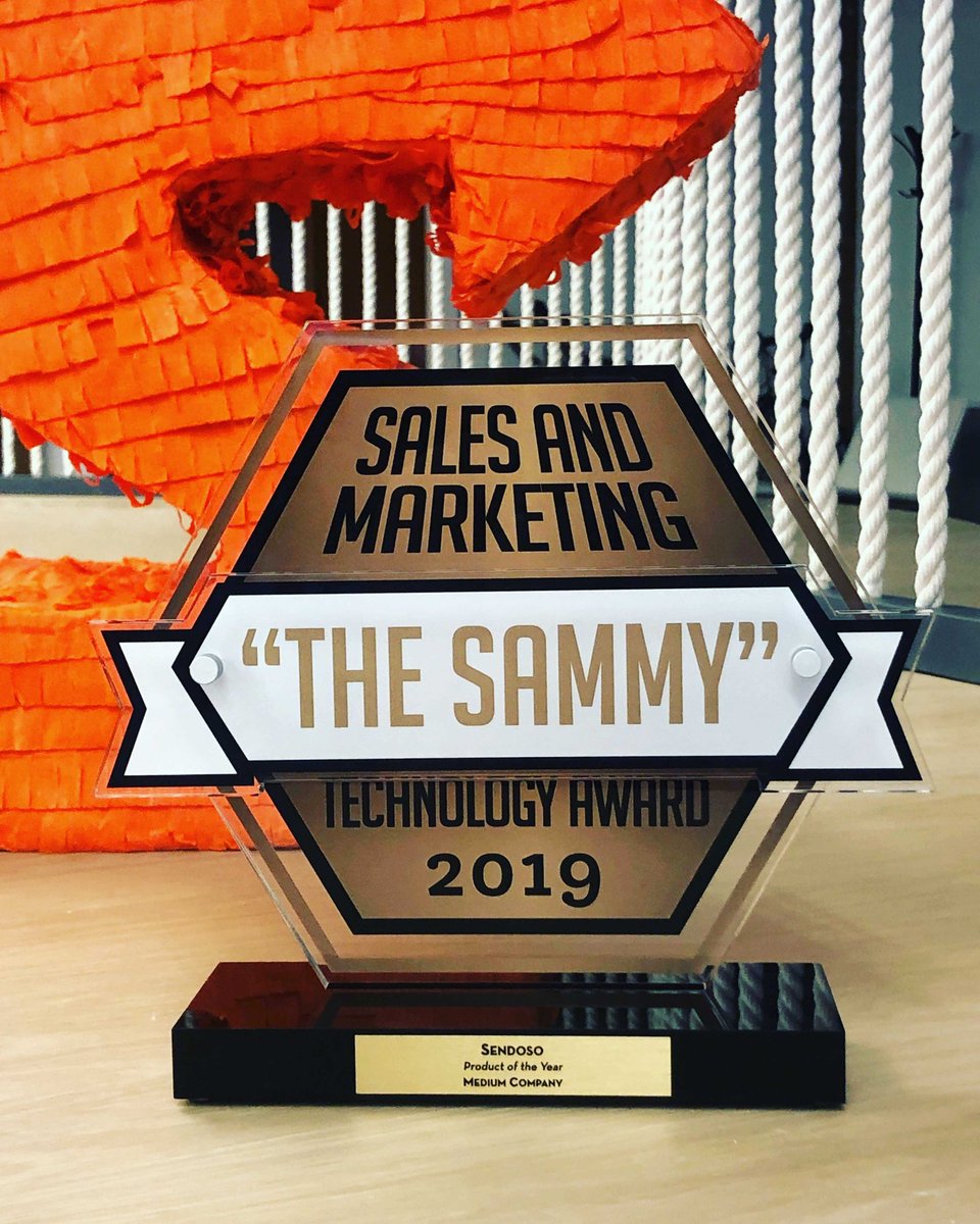 sendosohq's tweet photo. Sendoso has been recognized⨠as a "technology helping to solve the challenges companies have connecting with prospects and customers"!
Thank you @BigAwards for selecting @sendosohq as 'Product of the Year'!π #BIGSAMMYAwards
https://t.co/InWDYn5bnN https://t.co/5niGZqRUS5