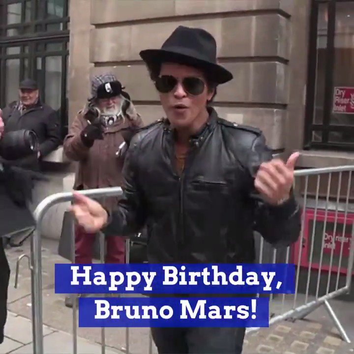 Happy birthday, Bruno Mars!  