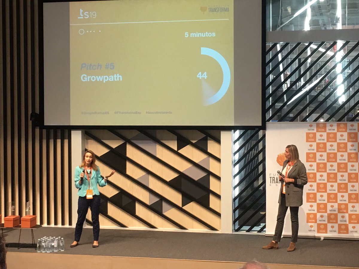growpathglobal's tweet photo. Pitch de @growpath en el #talentsummit de @FTransformaEsp en @GoogleStartupES #descubretalento https://t.co/xu3376cE8c