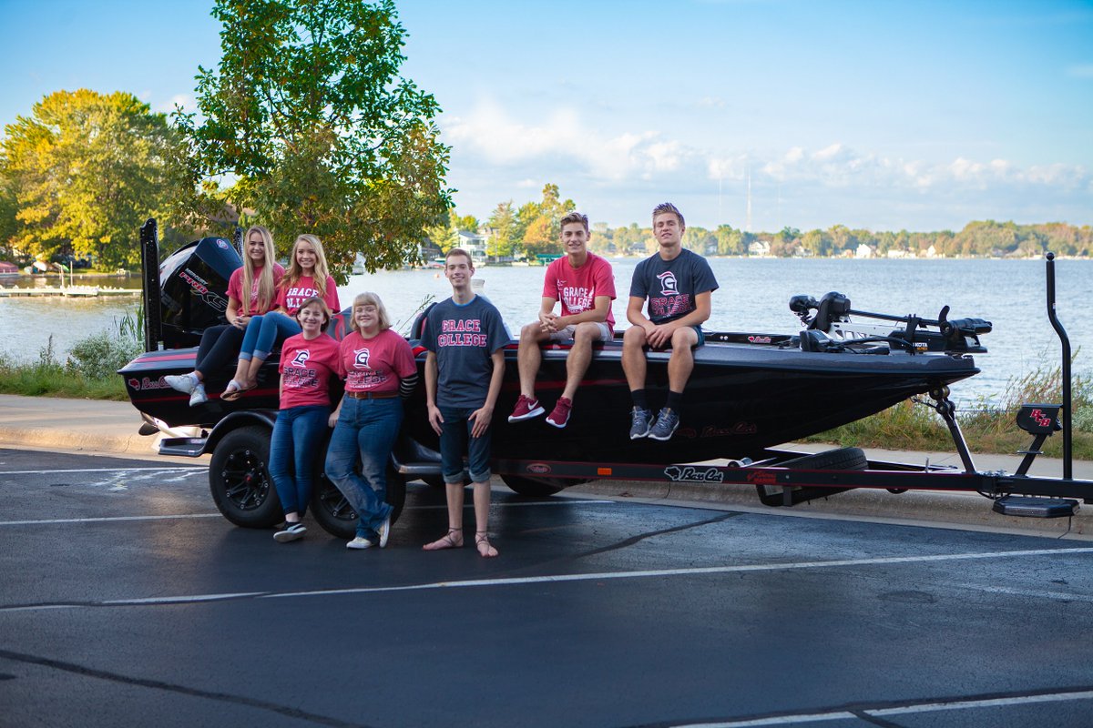 gracecollege's tweet photo. Did you say you missed hearing about the Grace boat? You're in luck and so are we! We're super thankful for @BassCatBoats for partnering with Grace on this boat for our bass fishing team. #WavesOfGrace #GraceBassBoat https://t.co/8M1geLcNlU