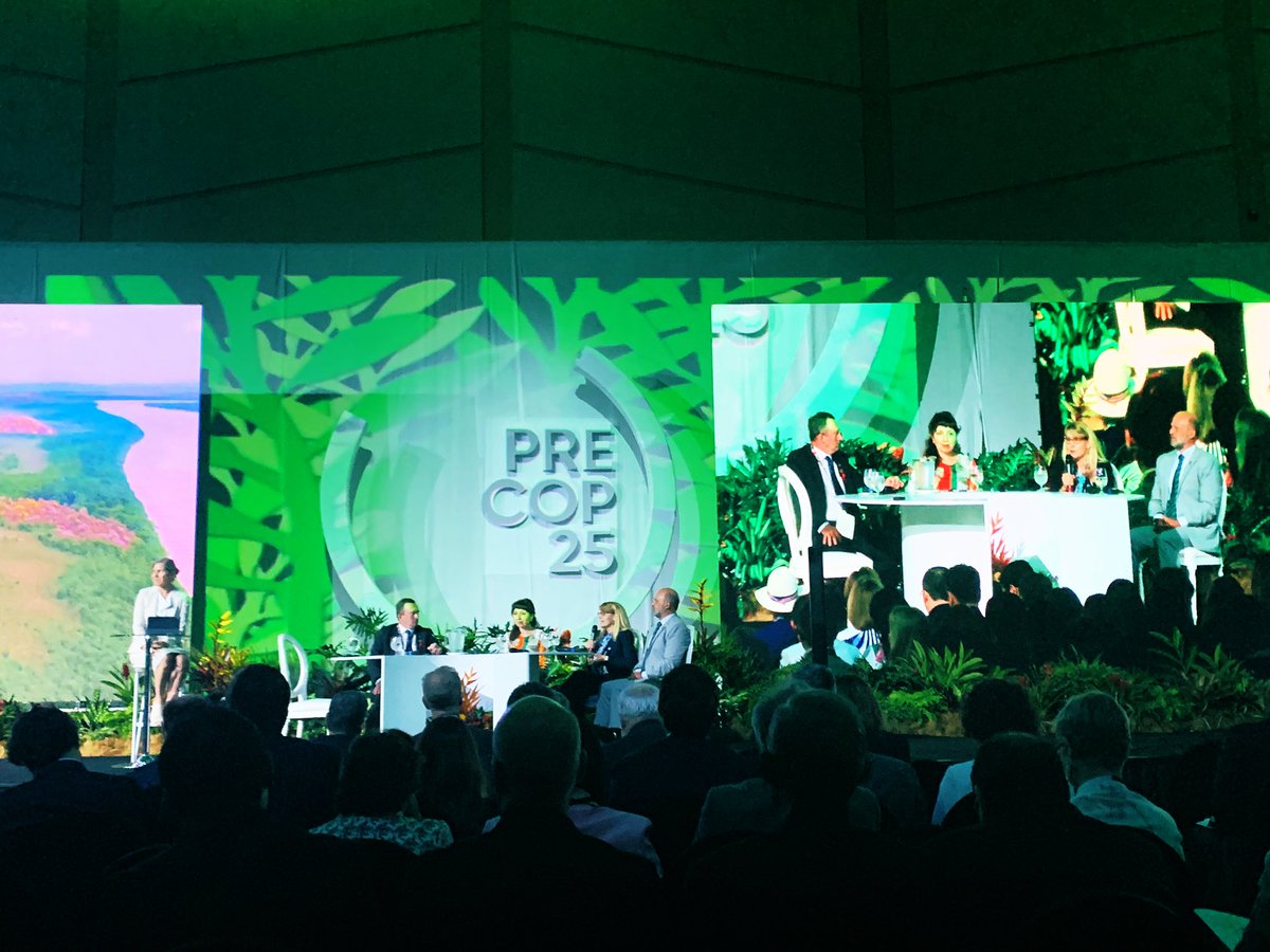 “Fossil fuel subsidies are 1000x higher than any climate finance.” -Minister Rodriguez. Let’s get back on track. “We need to do everything we can do defund deforestation....” @jenniferlynnmo3   <a href="/ConservationOrg/">Conservation Intl</a> #PreCOP25 #CostaRica #NatureNow