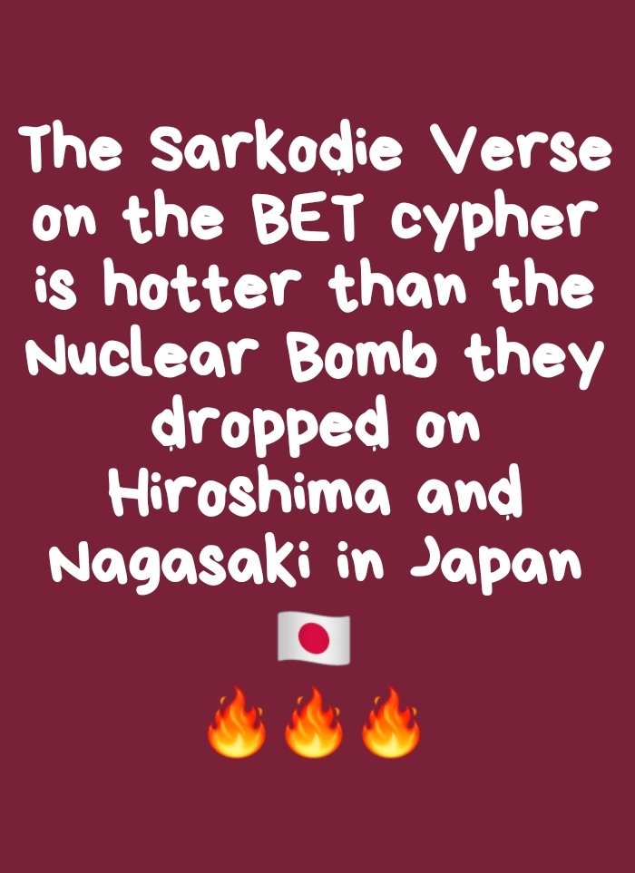 BoneUpdates's tweet image. 💥💥💥💥🇬🇭🇬🇭🚧 True  or  False 🚨🚧

@sarkodie @SarkNativesGH @SarkoholicsGH @TeamSarkodie @SarkoholicsTM #Sarkodie #Sarknation #SarkodieFlow #BetHipHopAwards2019 #BETCYPHER19