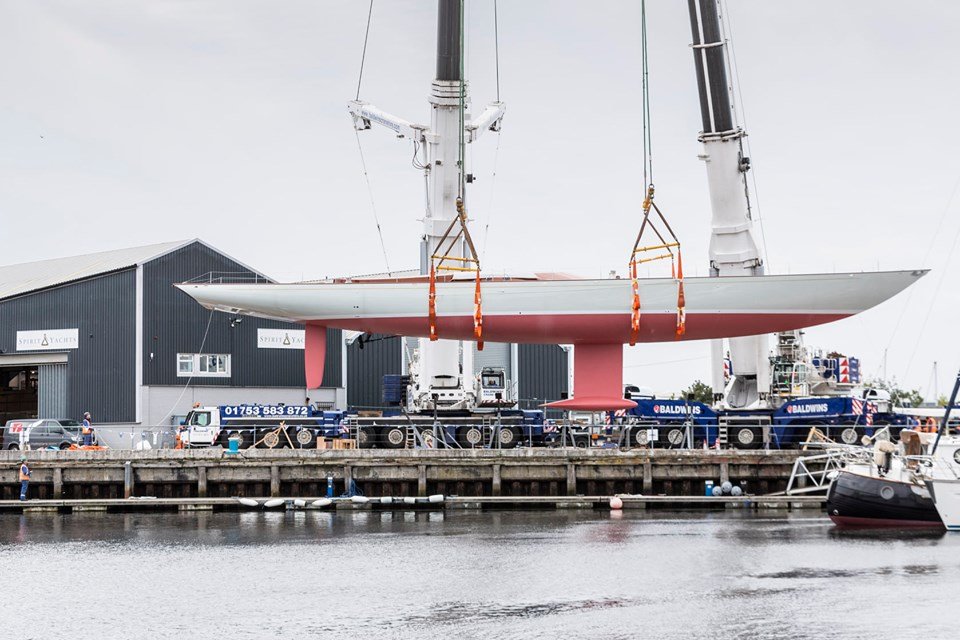 OneSails_east's tweet image. The New Spirit 111 - Launched today in Ipswich is the largest single-masted sailing yacht to launch in the UK since the 1930s. Proud to be supporting Spirit Yachts.
#spirityachts #onesailsgbreast #evolutionrigging