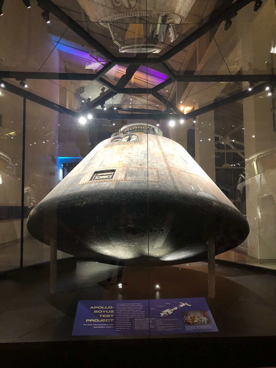 dstewartspace's tweet photo. The #spacecraft looked beautiful last week under the event lights. Come check them out at the @casciencecenter  #apollocommandmodule #geminispacecapsule #mercuryspacecapsule #spaceiscool #science https://t.co/uP5xGS6d28