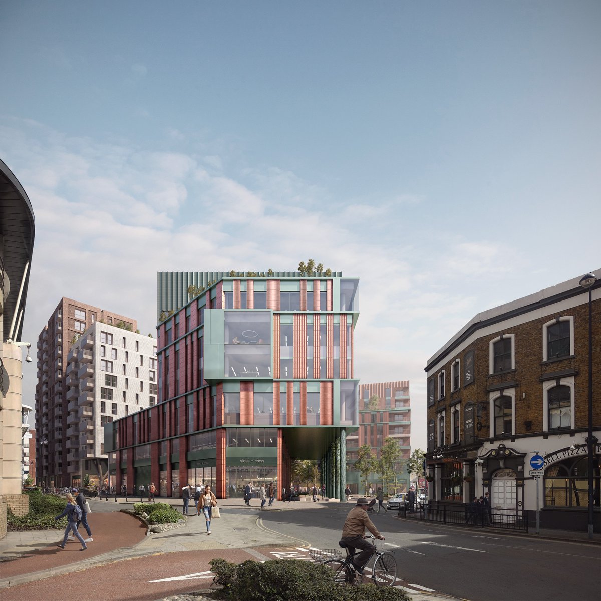 HUB is working with @smedvigcapital to deliver 424 new homes and `100,000 sq ft of office space and 40,000 sq ft of retail space in the heart of #Maidenhead. Designed by <a href="/StudioEgretWest/">Studio Egret West</a>, the scheme was previously known as The Landing and is soon to be rebranded. #Community