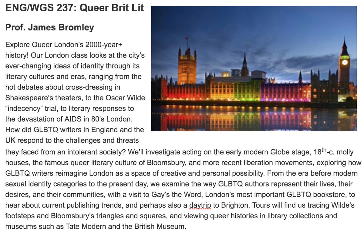 MiamiOHEnglish's tweet photo. Announcing the NEW @litlondon_mu 2020 courses!! Apply by priority deadline of November 15th for your chance to learn about Shakespeare, Medieval, and Queer Lit + papermaking w/ profs Murphy, Peterson, Bromley, and Evans! https://t.co/jDNZs8CuEA https://t.co/IjFWBrzbn3