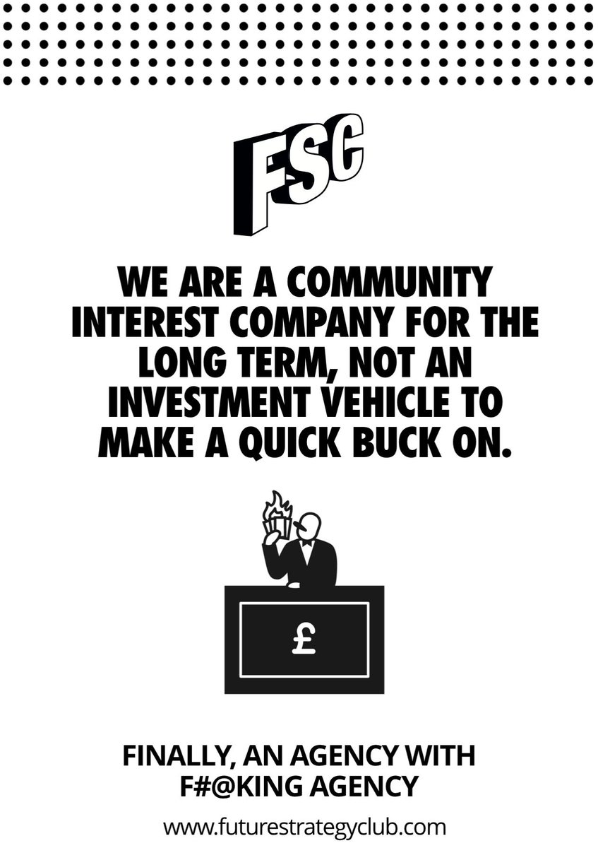 F_StrategyClub's tweet photo. Sneak preview of new FSC fly poster campaign going out later in the year (5 of 6).
Tell us what you think…
#flyposter #campaign #agency #agencylife #CIC #communityinterestcompany #creativeindustries https://t.co/KwHTqAhYlM