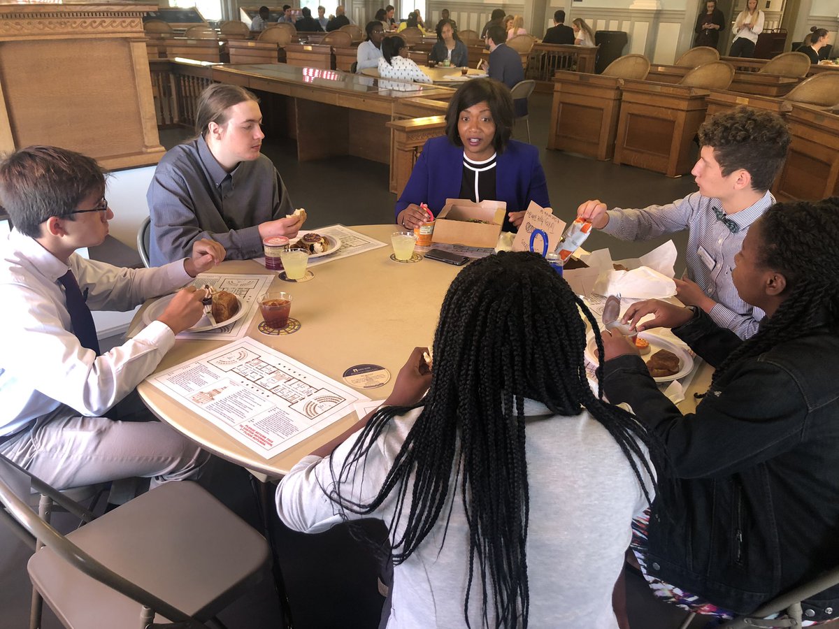 Power Lunch with some incredible leaders - youth, elected and media!