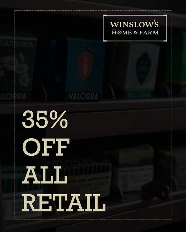 Join us for a bite here at Winslow's Home and enjoy 35% OFF ALL RETAIL! Great for gifting! #winslowshome #new #retail #sale #stlouis