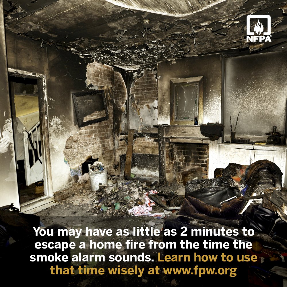 #DYK that today’s homes burn much faster than ever before? That’s why home escape planning and practice is so critical to home safety. Learn more: bit.ly/2miDkjB #FirePreventionWeek
