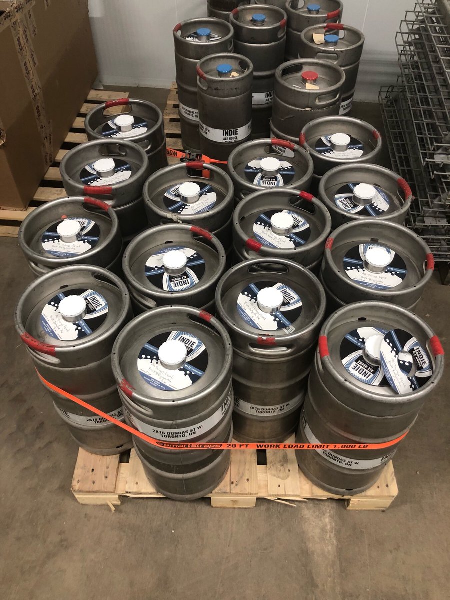 indiealehouse's tweet photo. Ready for delivery!⠀
⠀
These beauties are about to embark on a journey to some of our accounts around Toronto AND Ontario, so keep an eye out for Indie around town!⠀
#LiveIndie #IndieAlehouse #Kegs #CraftBeer #BeerTO #OntarioCrafBeer https://t.co/NJ66NoRiG9