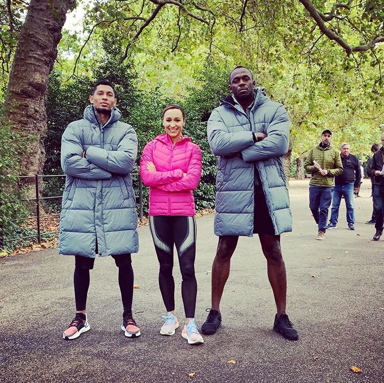 Sometimes I chill with Icons 🙃 @Discovery_SA @adidasrunning @usainbolt #JessicaEnnisHill