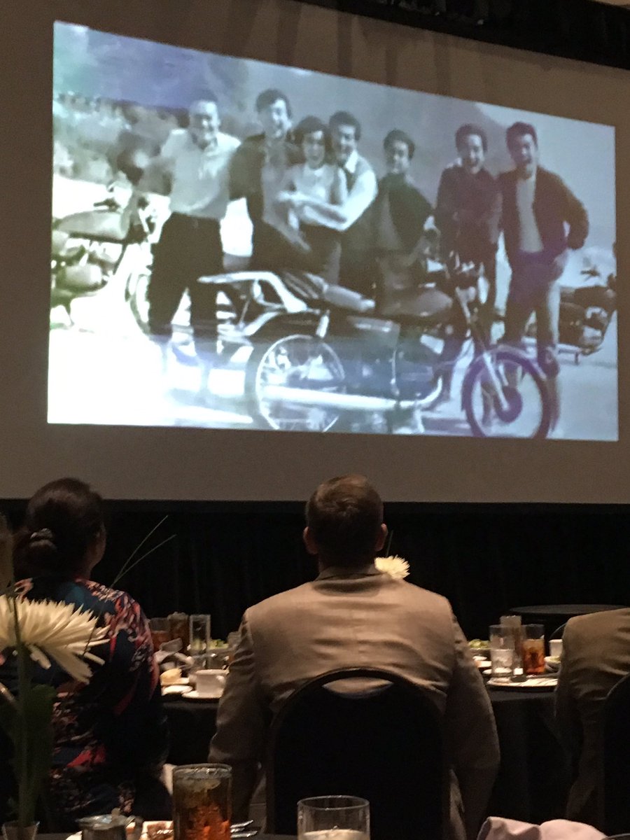Inspiring lunch keynote from Marc Boutin of the National Health Council. I want a motorcycle now. #GABioSummit