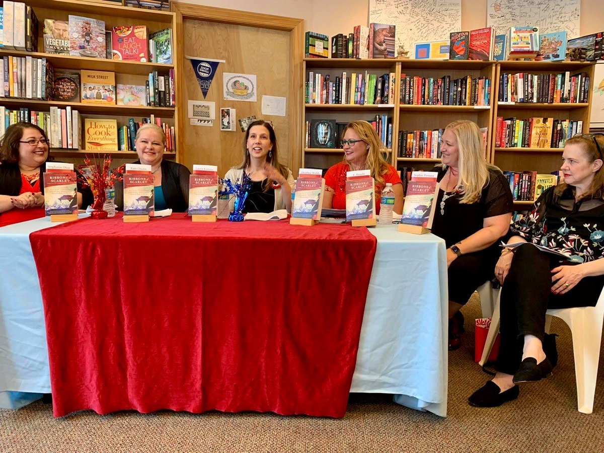 WmMorrowBooks's tweet photo. The 6 bestselling authors of #RibbonsOfScarlet are touring around the US until 11/21 to visit bookstores and libraries near you! Find out when they're coming to your town and mark your calendar: https://t.co/IWDxI9irGa https://t.co/5gG0JQ7MPH