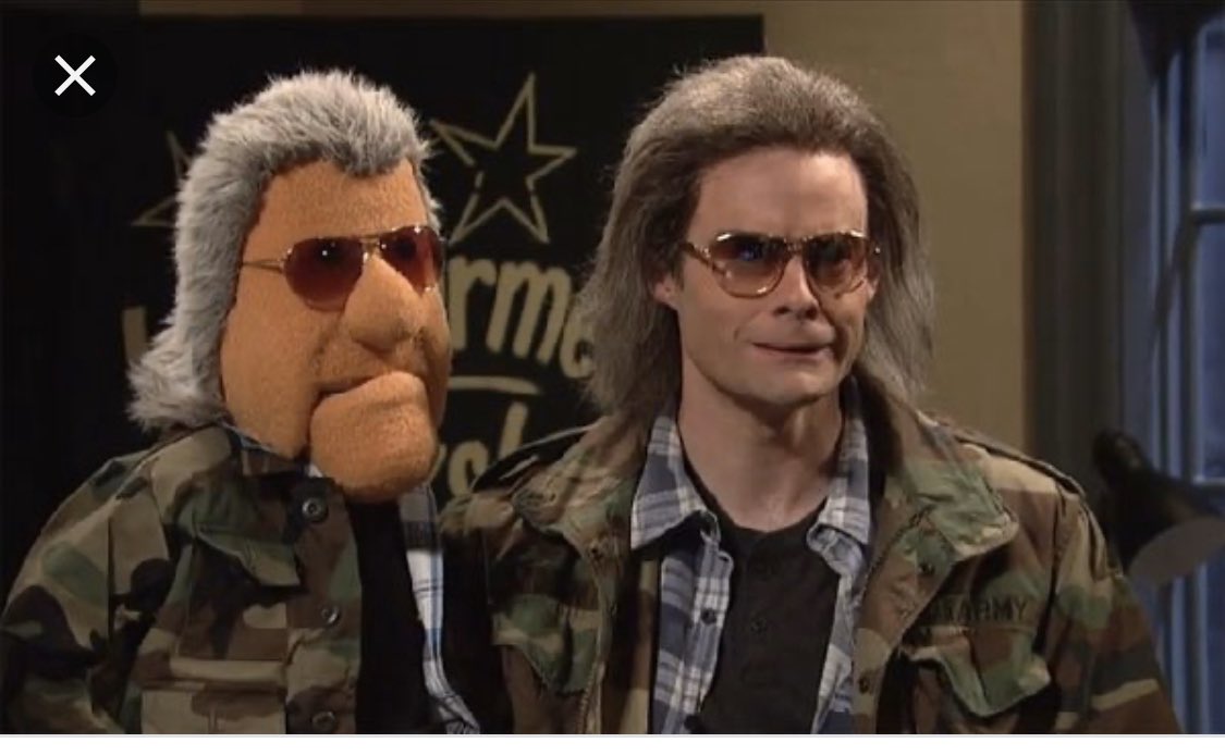 BrendanTKane's tweet photo. Sarah Conor and #BillHader the same stylist https://t.co/TEGnbFe9Wb