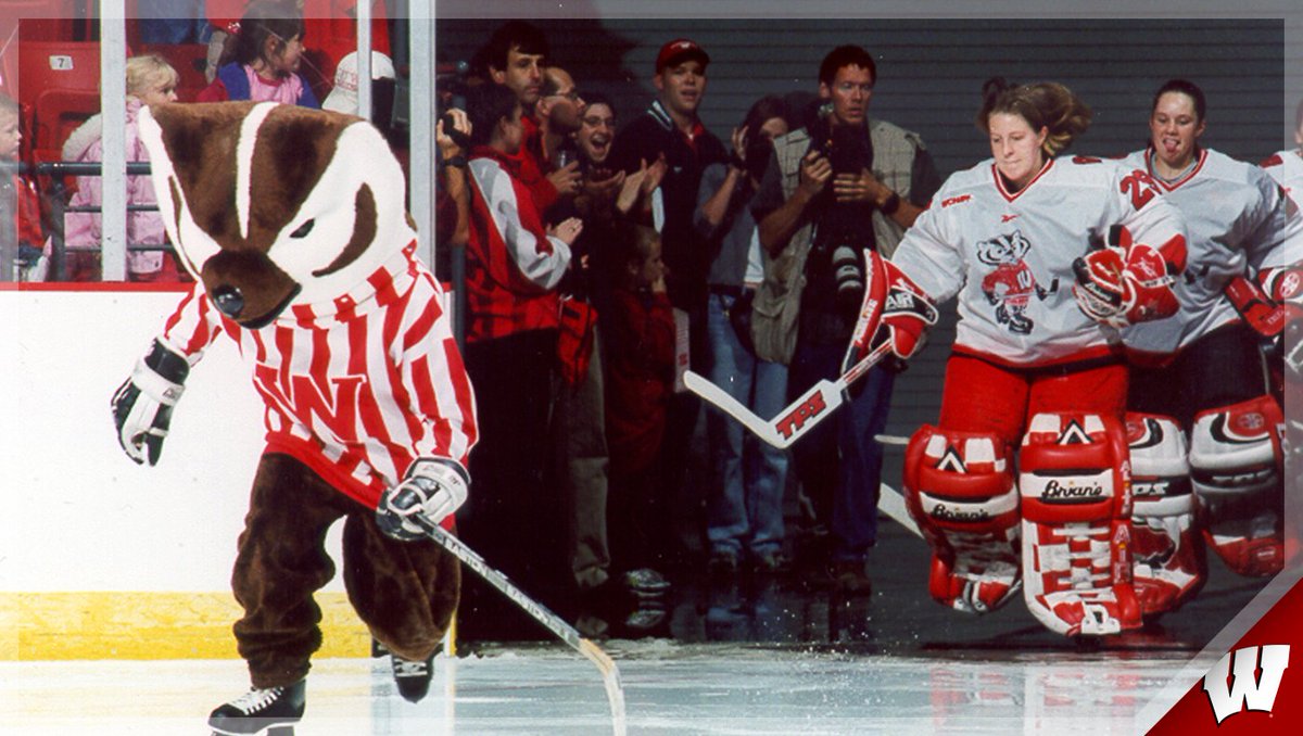 BadgerWHockey's tweet photo. 2️⃣0️⃣ years ago we made history by playing our first-ever game. 

The #Badgers rink and jerseys might have changed, but the family culture hasn't. 

📝 - https://t.co/lm4OEVt646 https://t.co/9Zd7HzzDpb