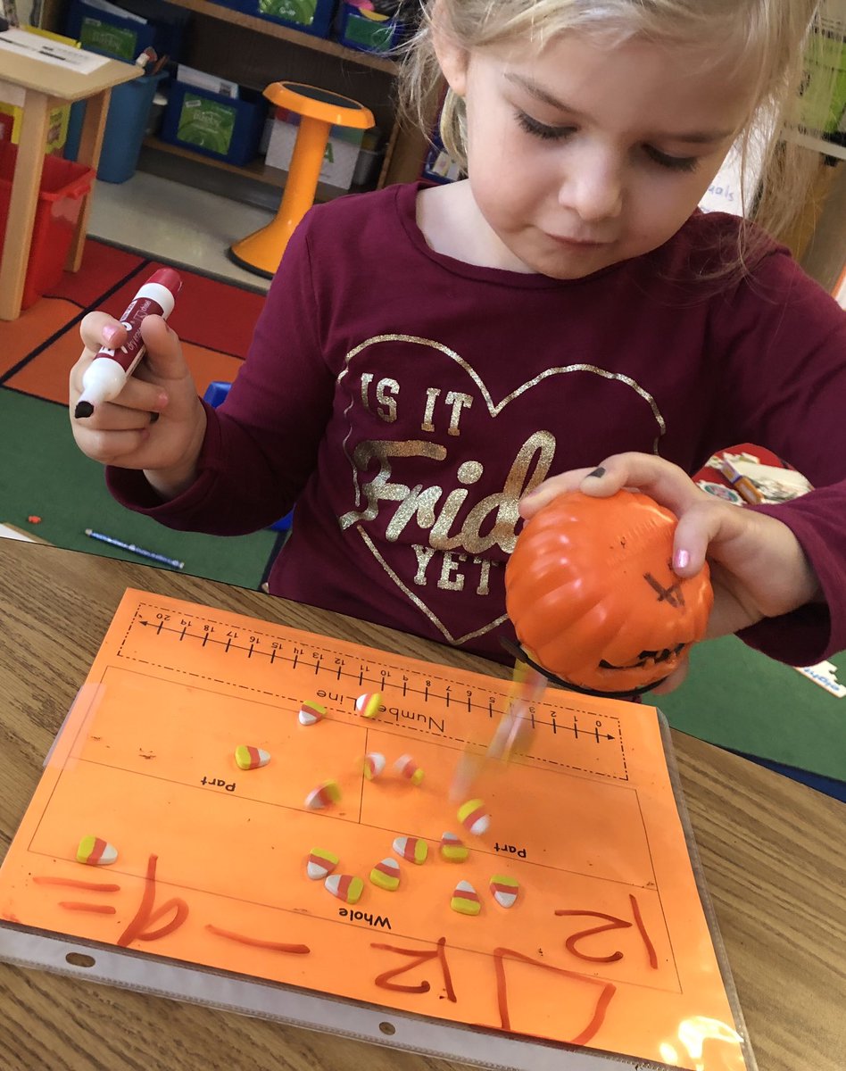 Addition and Subtraction is WAY more fun with FALL COUNTERS! 🐿🍁🧡 #bearshine