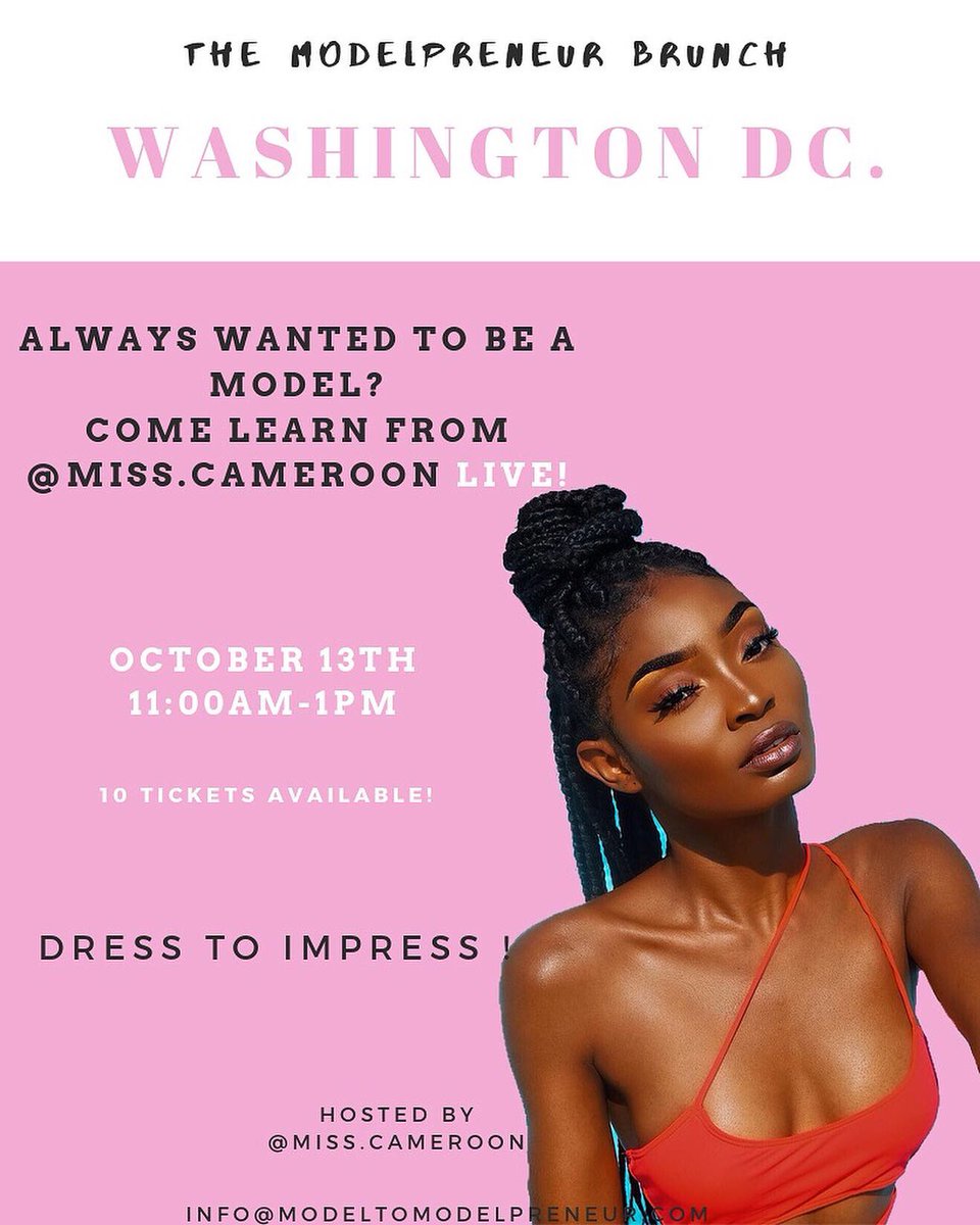 venance_co's tweet photo. ❤️THE #MODELPRENER BRUNCH❤️
•
I’ll be my hosting my second exclusive #Modelpreneur Brunch this Sunday in Washington DC.
Click the link to join !!
https://t.co/kw5xBQ5tDY https://t.co/vKjsvorLOa