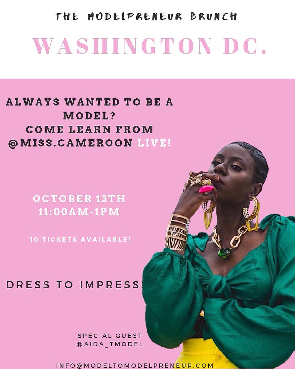 venance_co's tweet photo. ❤️THE #MODELPRENER BRUNCH❤️
•
I’ll be my hosting my second exclusive #Modelpreneur Brunch this Sunday in Washington DC.
Click the link to join !!
https://t.co/kw5xBQ5tDY https://t.co/vKjsvorLOa